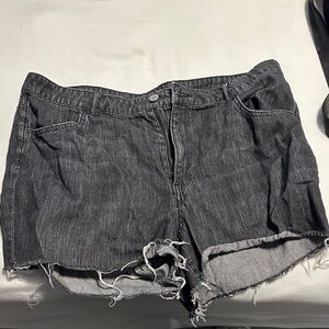 Women's Charcoal Denim Jean Shorts